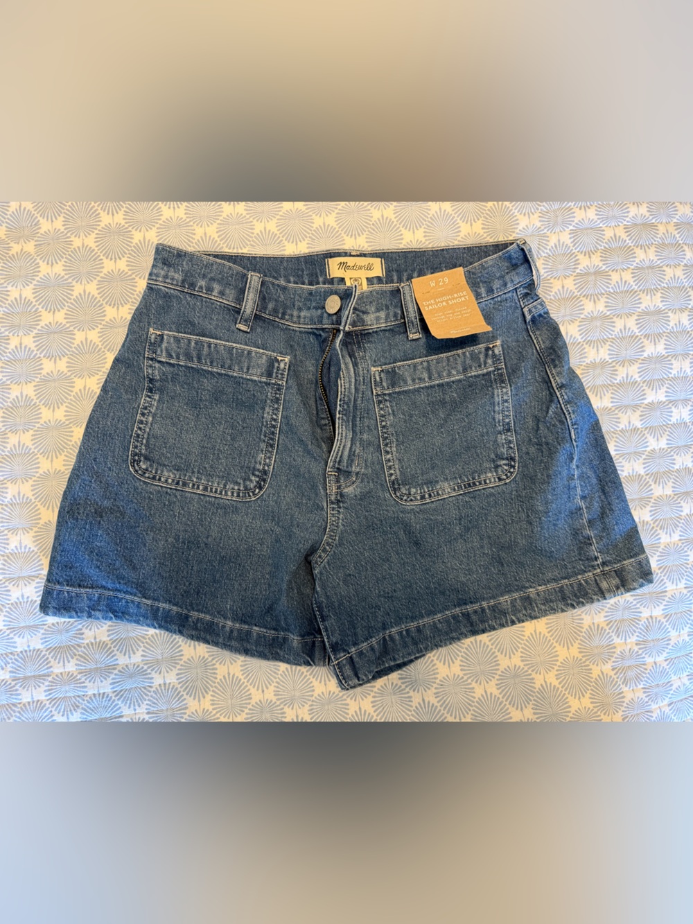 Brand New Madewell W29 High-Rise Sailor Denim Short - Picture 1 of 6